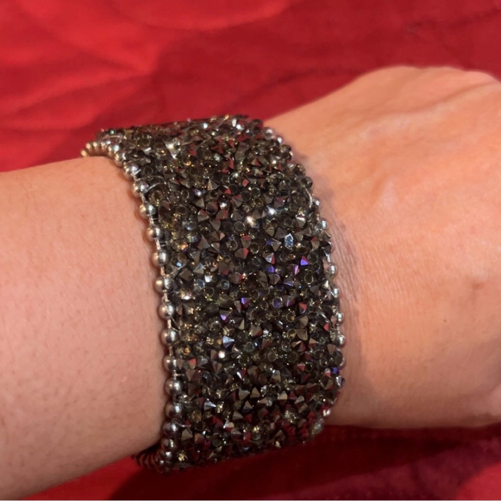 Elegant Silver Crystal Bracelet